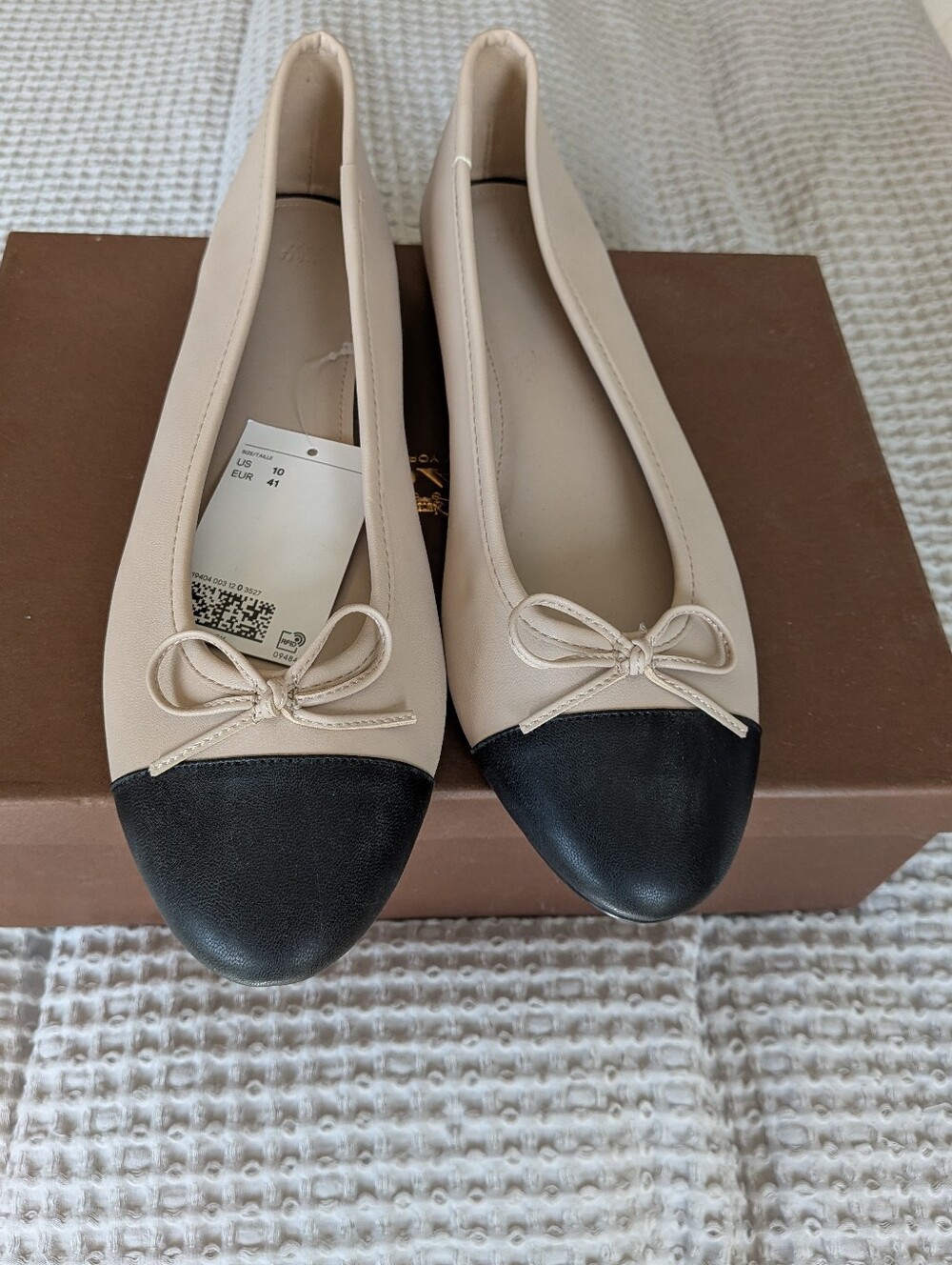 Cap-Toed Ballet Flats